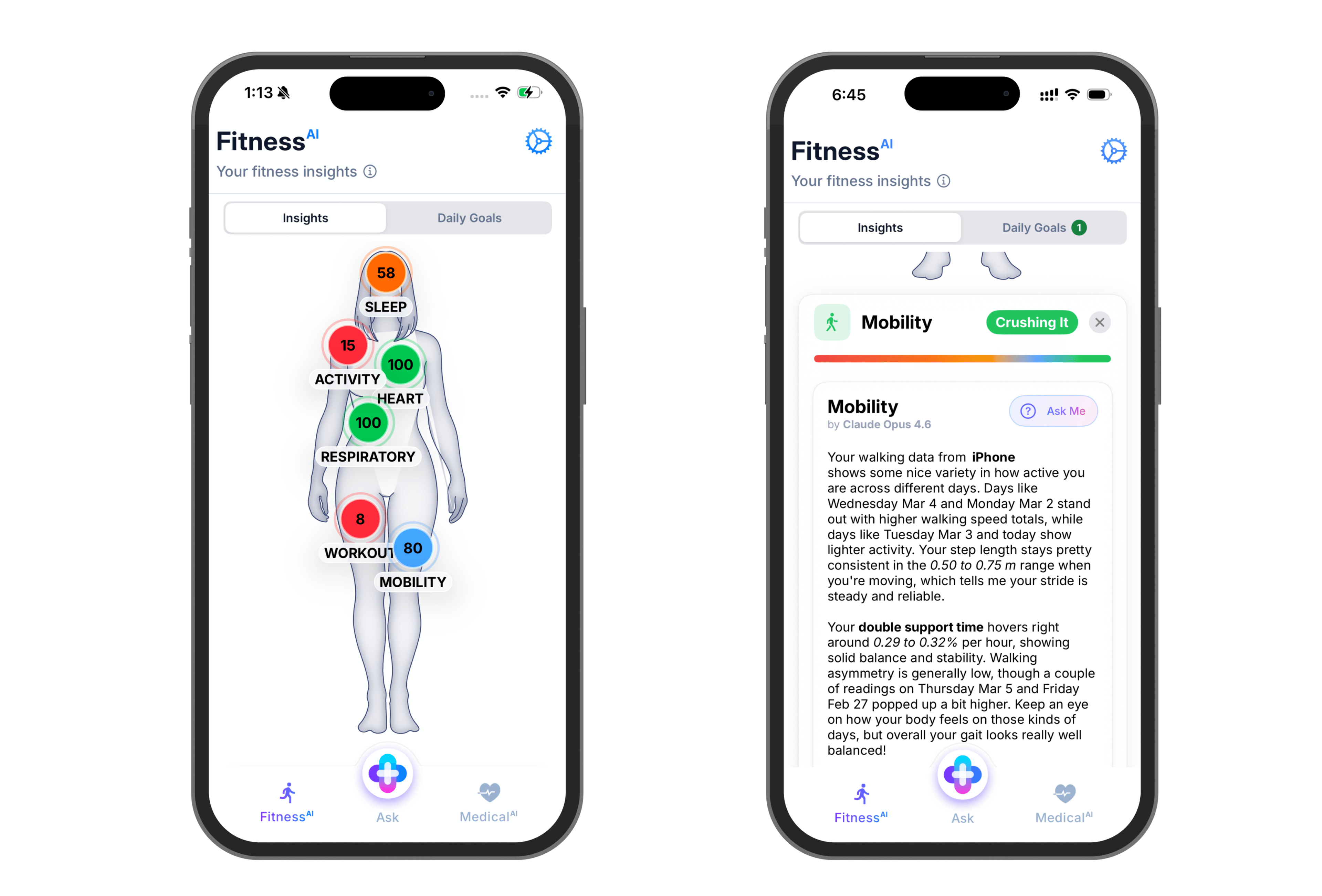 Savva organizes connected records and fitness information in one timeline