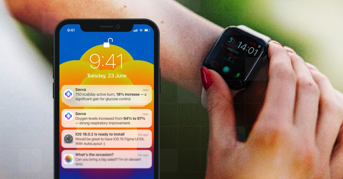FitnessAI screen showing organized wearable trends
