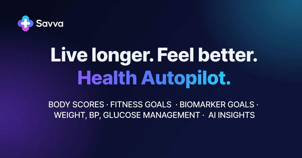 Savva – Health Superapp powered by on-device AI — 官网预览图