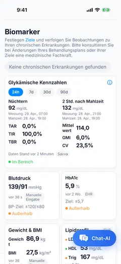 Savva iOS-Screenshot auf Deutsch