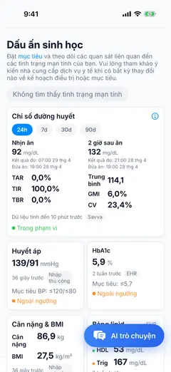 Ảnh chụp màn hình Savva iOS bằng ngôn ngữ Tiếng Việt